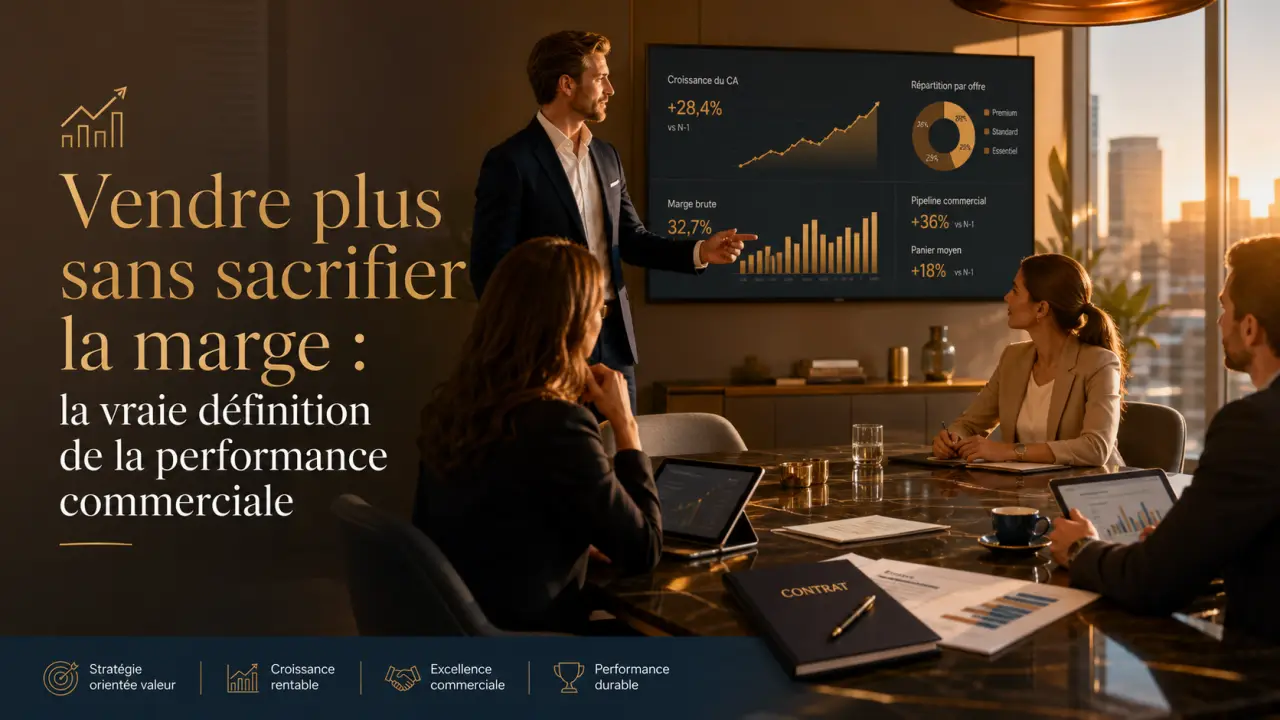 Vendre plus sans sacrifier la marge : la vraie définition de la performance commerciale