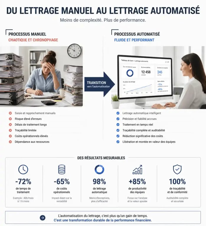 Logiciel de lettrage client automatisant le rapprochement bancaire et comptable