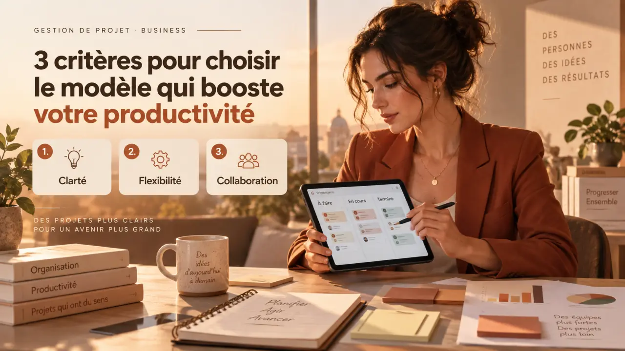 Template de gestion de projet : 3 critères pour choisir le modèle qui booste votre productivité