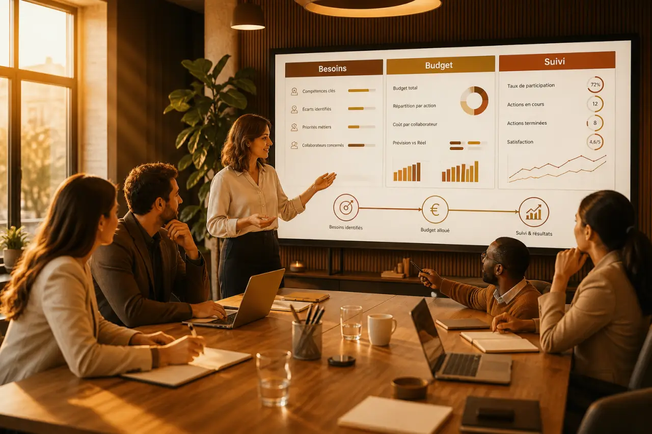 Plan de formation : le tableau qui relie besoins, budget et suivi