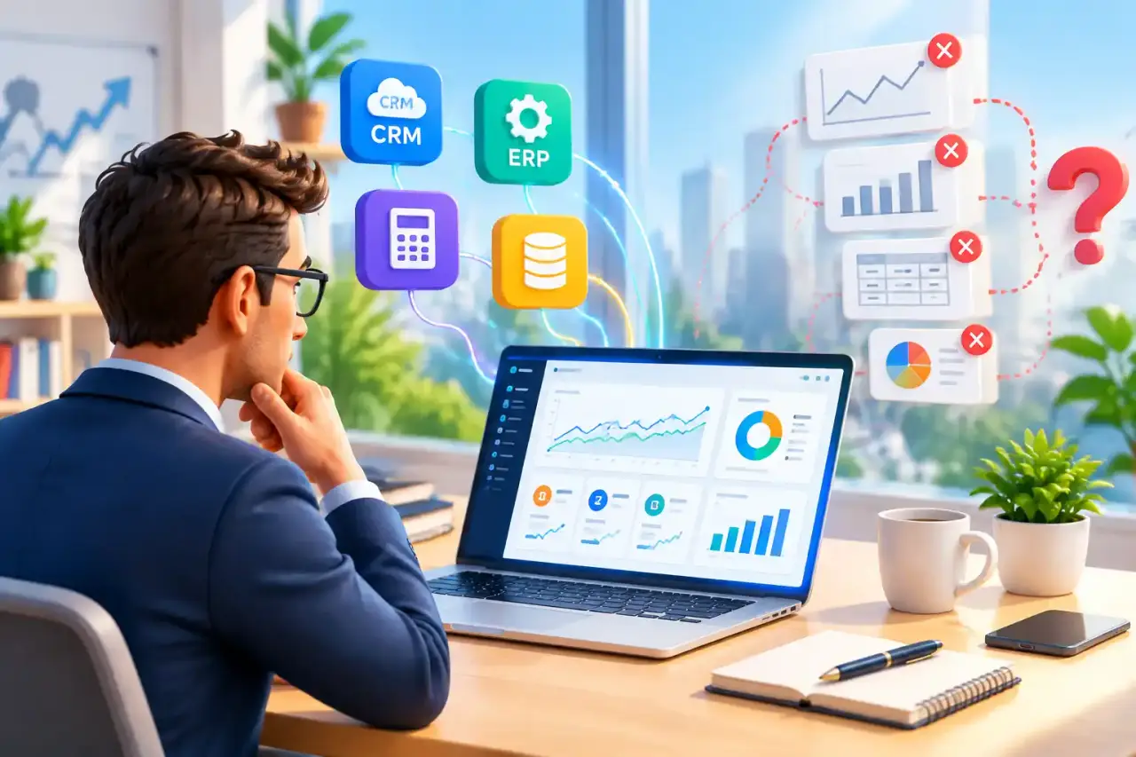 Tableau de bord présentant les indicateurs de performance d'une PME